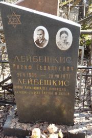 Лейбешкис Брайна Хаскелевна, Москва, Востряковское кладбище